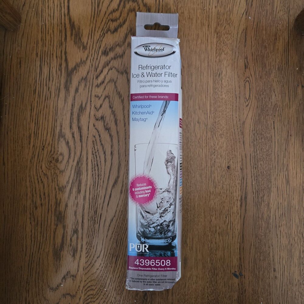 Whirlpool 4396508 Refrigerator Ice &Water Filter White PUR